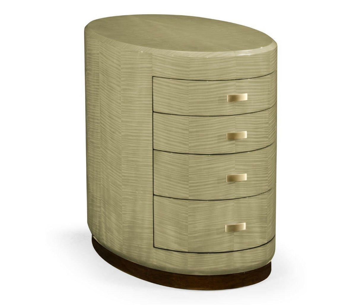 Jonathan Charles Oval Chest of Drawers Art Deco.