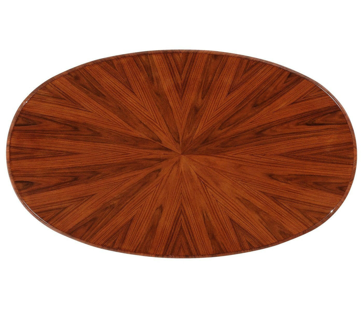 Jonathan Charles Oval Chest of Drawers with Brass Handles (high Lustre).