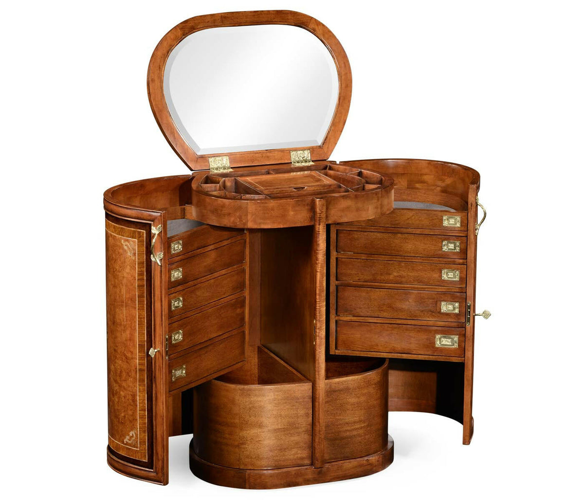 Jonathan Charles Oval Dressing Table Mother of Pearl.