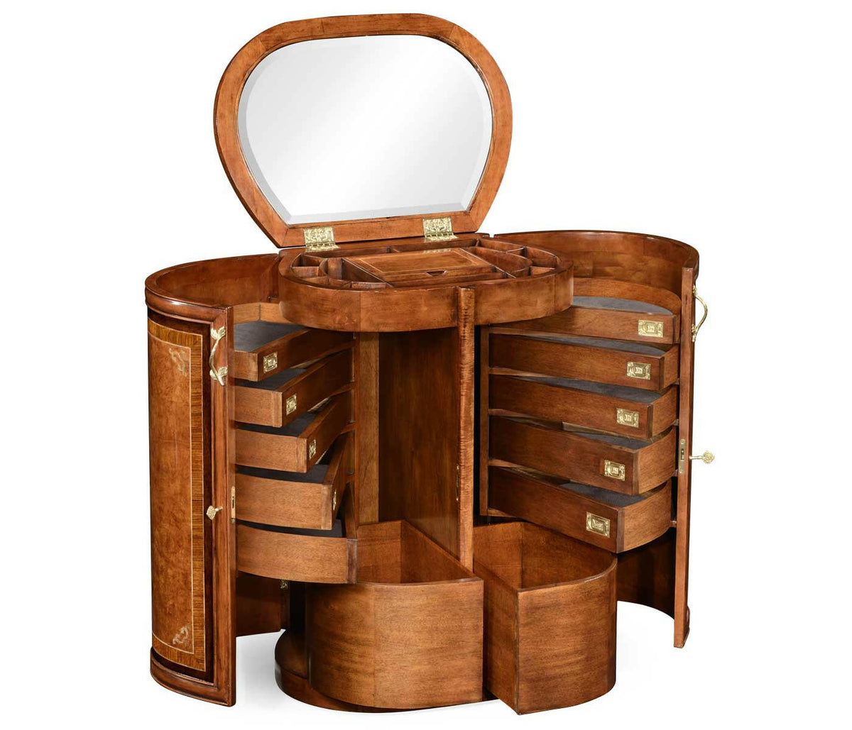 Jonathan Charles Oval Dressing Table Mother of Pearl.