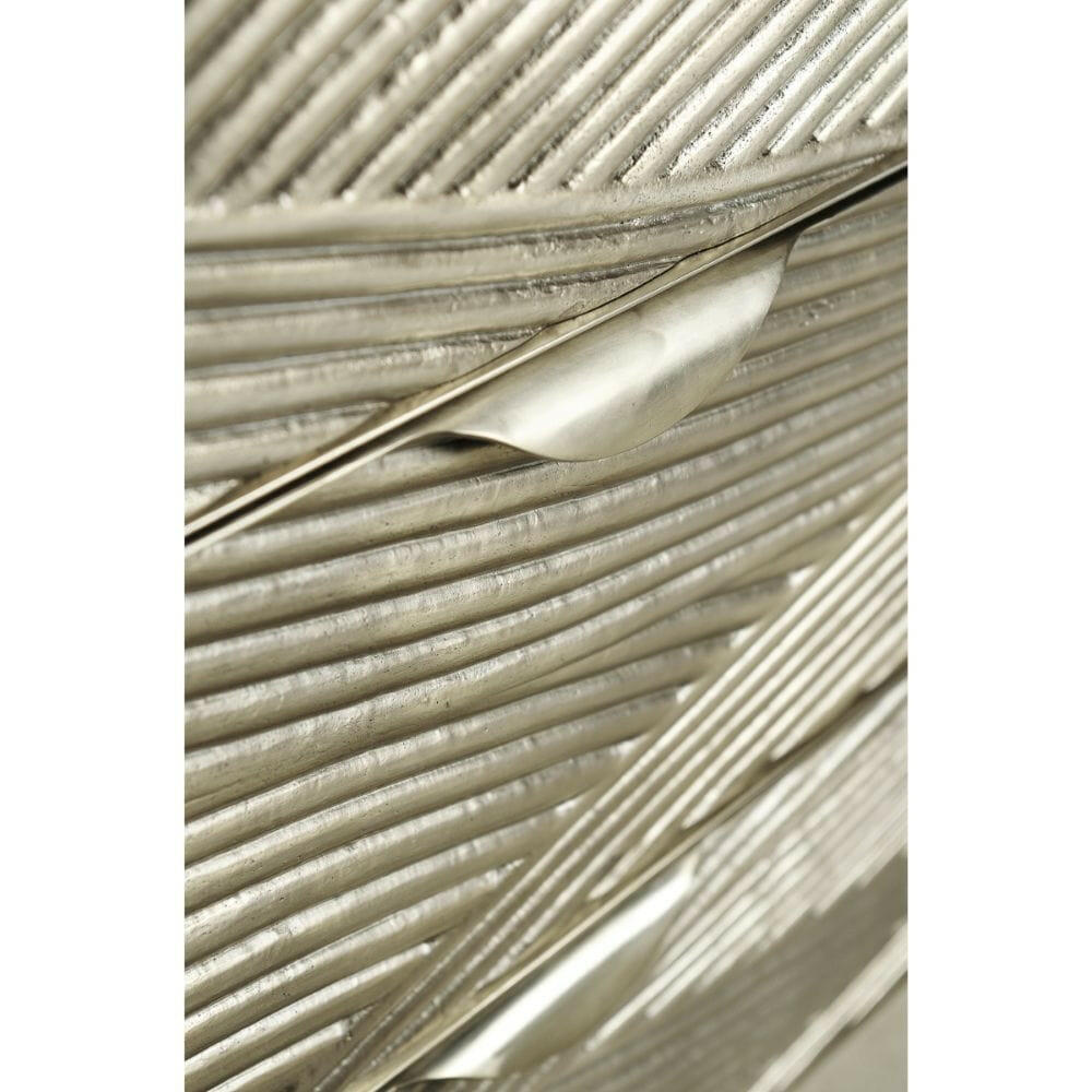 Jonathan Charles Ripple Texture Cast Metal Dresser.