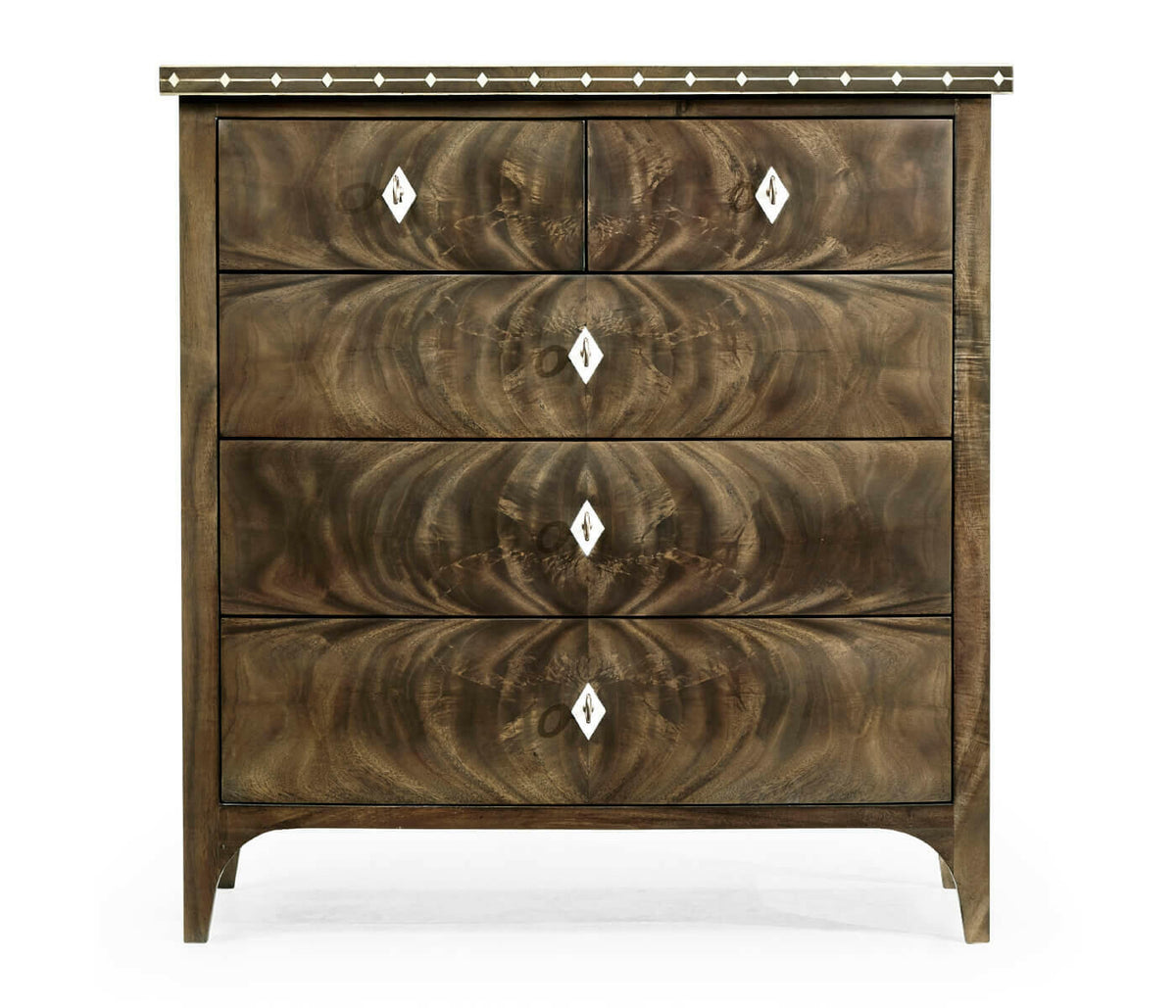 Jonathan Charles Small Bleached Mahogany Chest of Drawers.