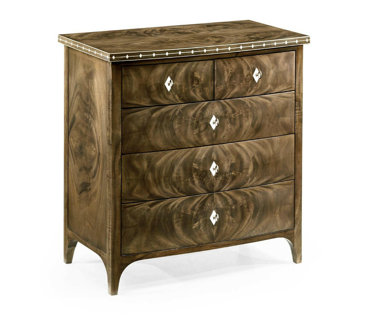 Jonathan Charles Small Bleached Mahogany Chest of Drawers.