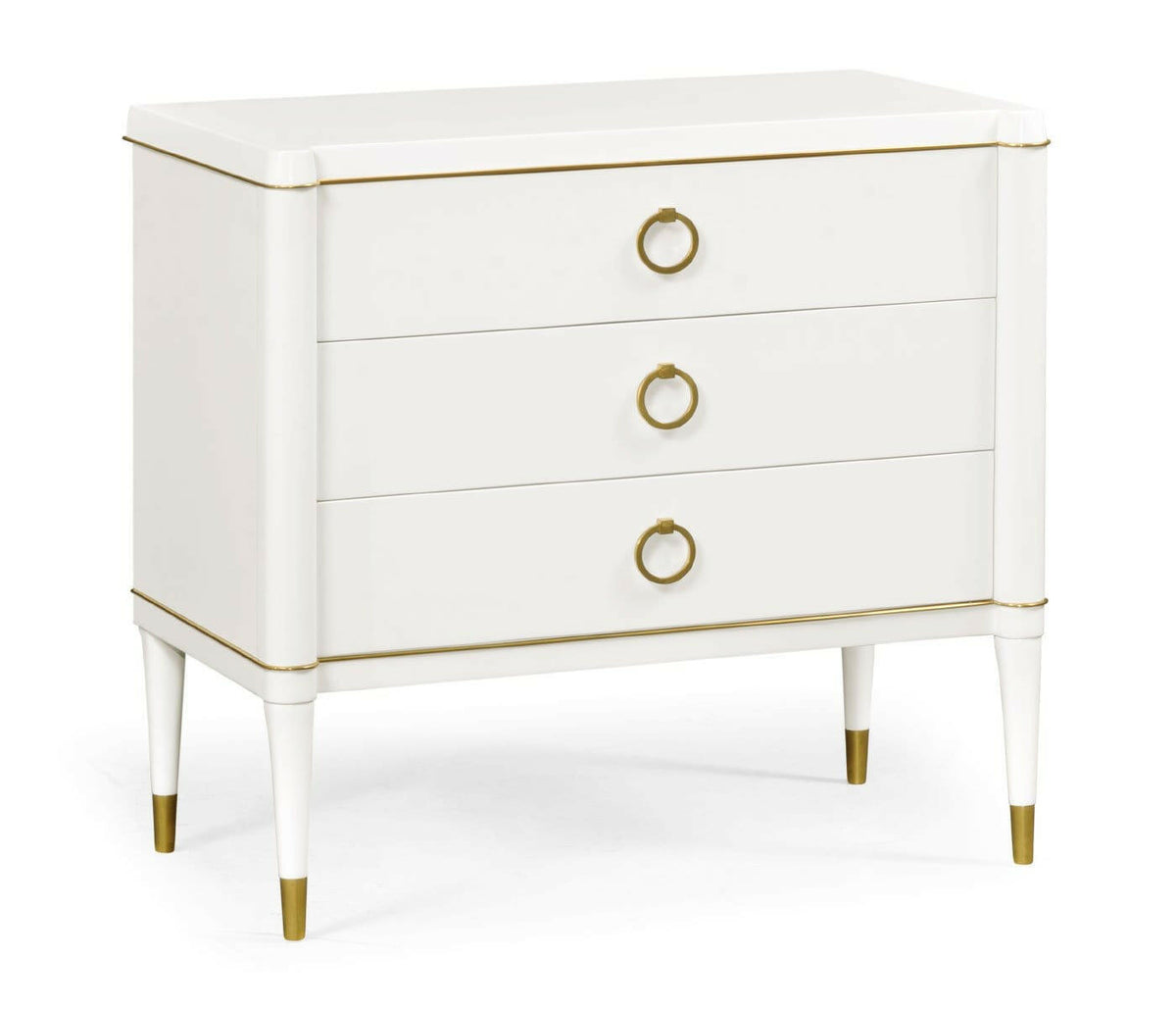 Jonathan Charles Small Chest of Drawers Painted Ivory.