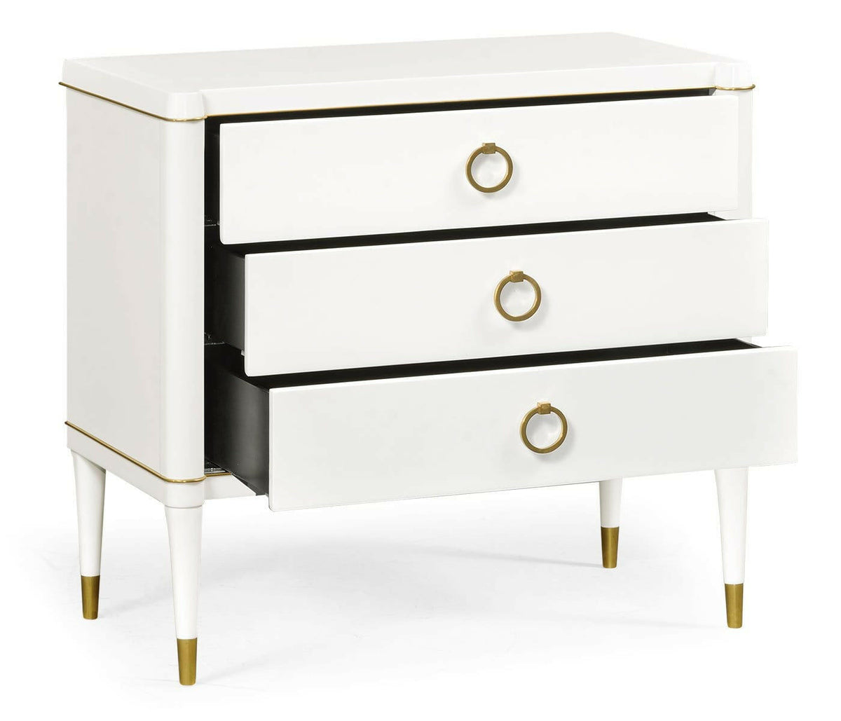 Jonathan Charles Small Chest of Drawers Painted Ivory.