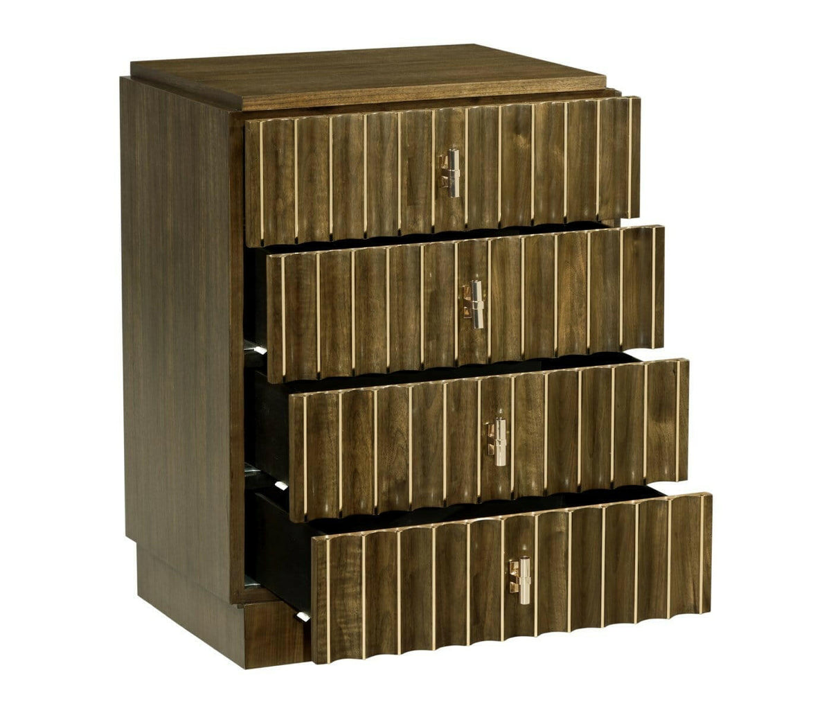 Jonathan Charles Small Chest of Drawers Reeded.