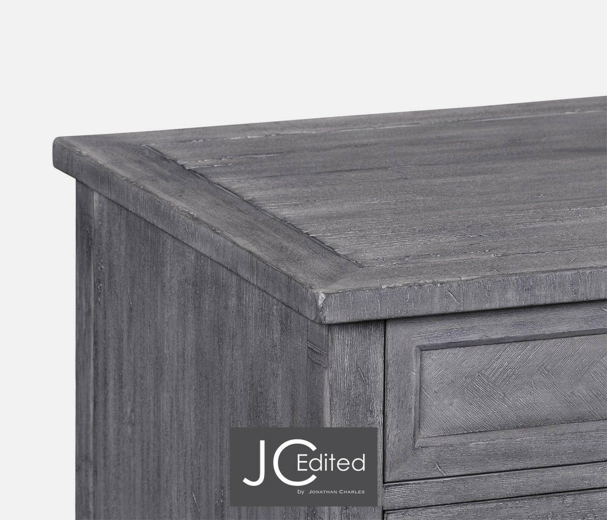 Jonathan Charles Small Chest of Drawers Rustic in Antique Dark Grey.