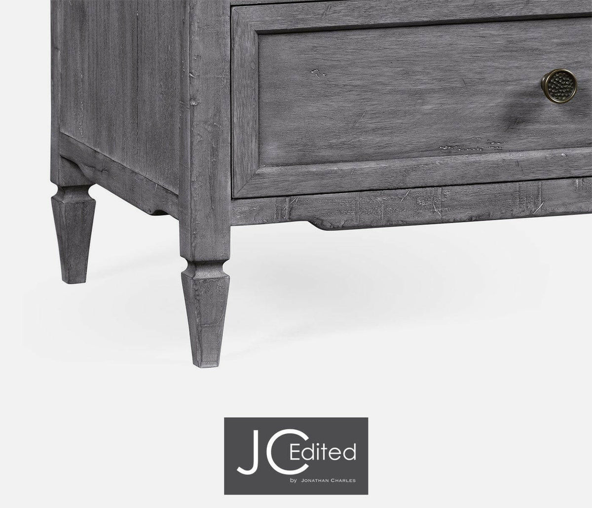 Jonathan Charles Small Chest of Drawers Rustic in Antique Dark Grey.