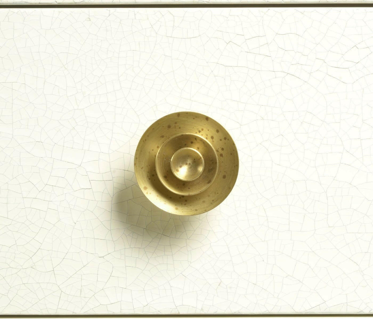 Jonathan Charles Small Chest of Four Drawers Crackle Ceramic Lacquer.