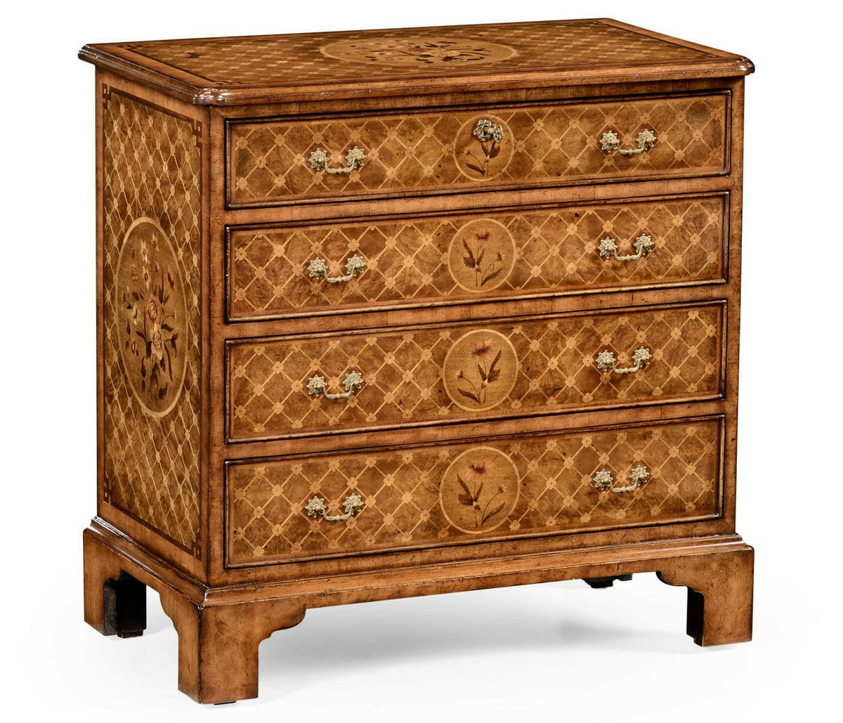 Jonathan Charles Small Chest of Four Drawers Monarch.