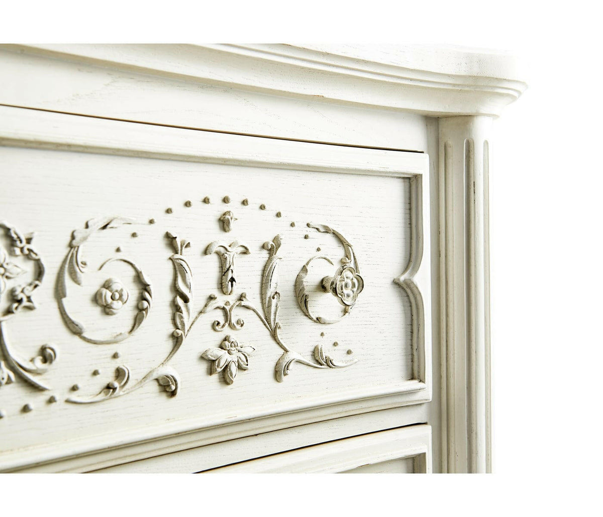 Jonathan Charles Stratus Chest of Drawers in White.