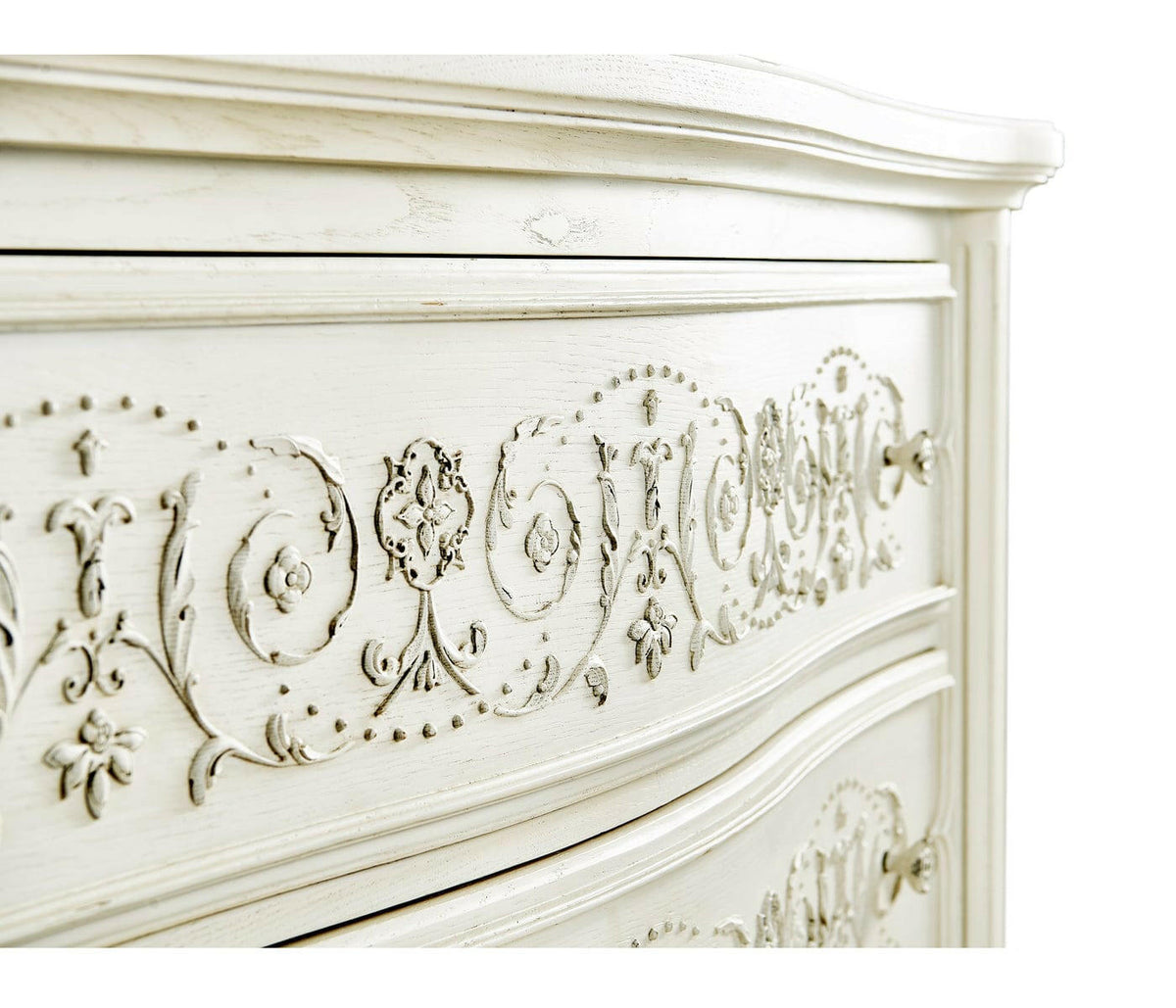 Jonathan Charles Stratus Chest of Drawers in White.