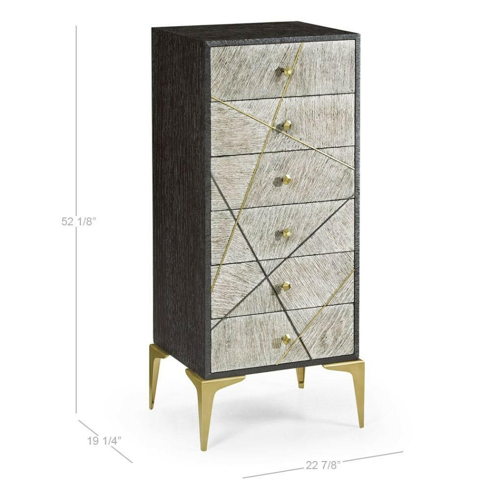 Jonathan Charles Tall Chest of Drawers Transitional - Light French Oak.