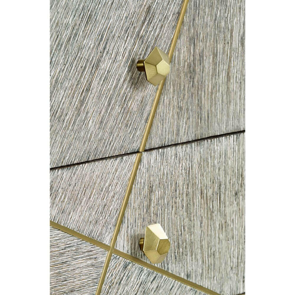 Jonathan Charles Tall Chest of Drawers Transitional - Light French Oak.