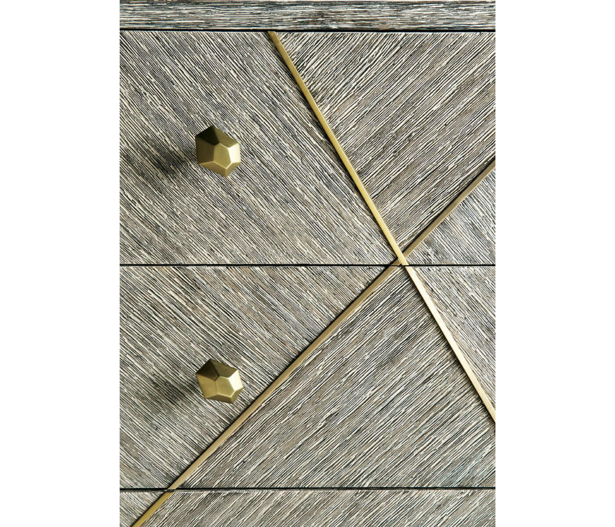 Jonathan Charles Transitional Bedside Chest of Drawers - Dark French Oak.