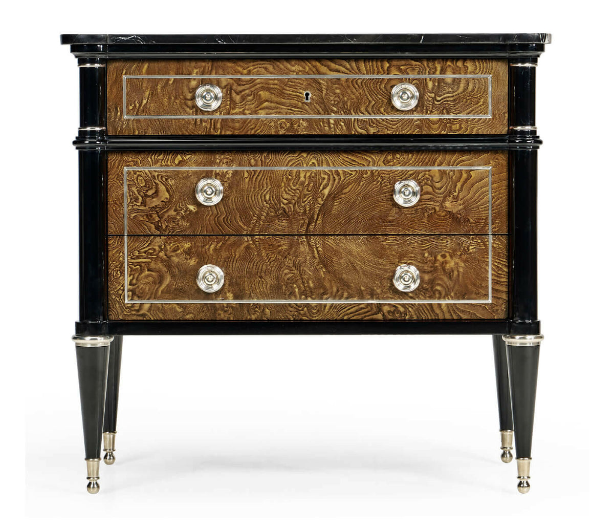Jonathan Charles Wisconsin Bedside Table with Marble Top.