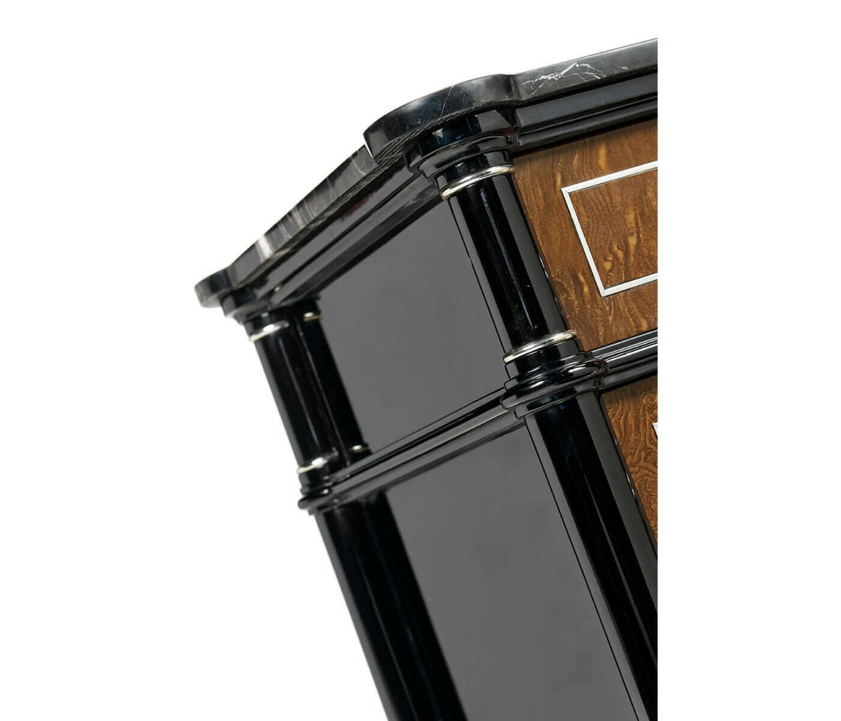 Jonathan Charles Wisconsin Bedside Table with Marble Top.