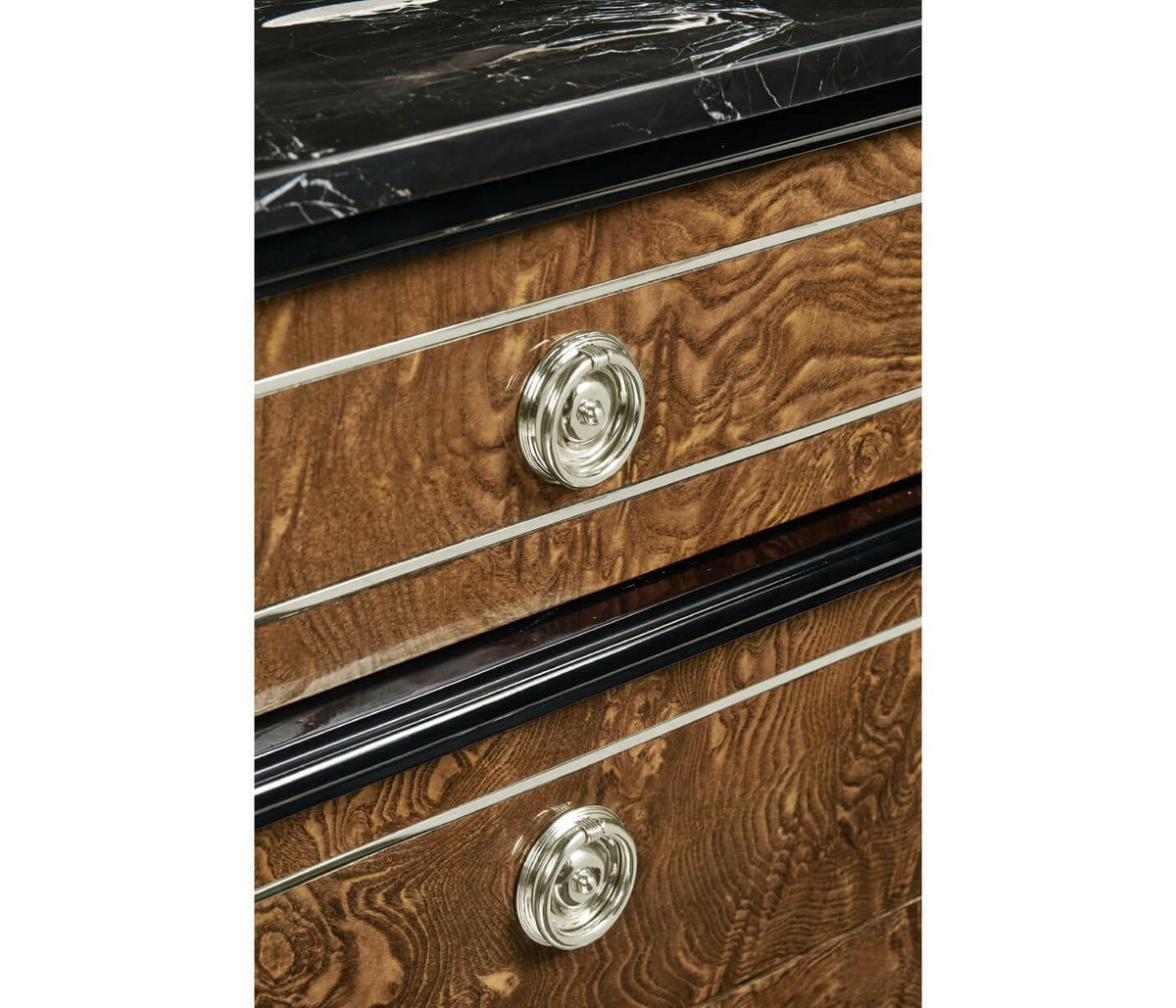 Jonathan Charles Wisconsin Bedside Table with Marble Top.