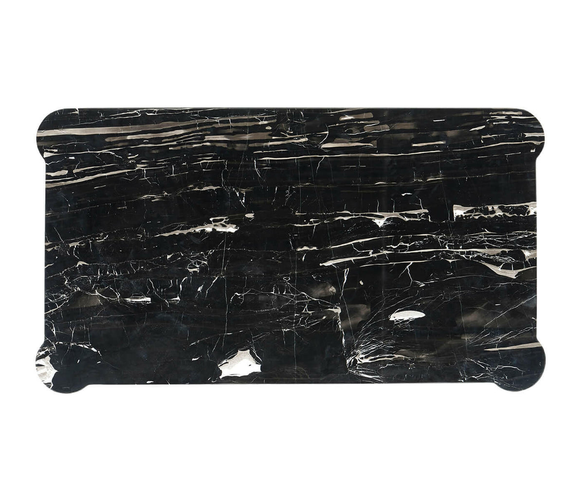 Jonathan Charles Wisconsin Bedside Table with Marble Top.