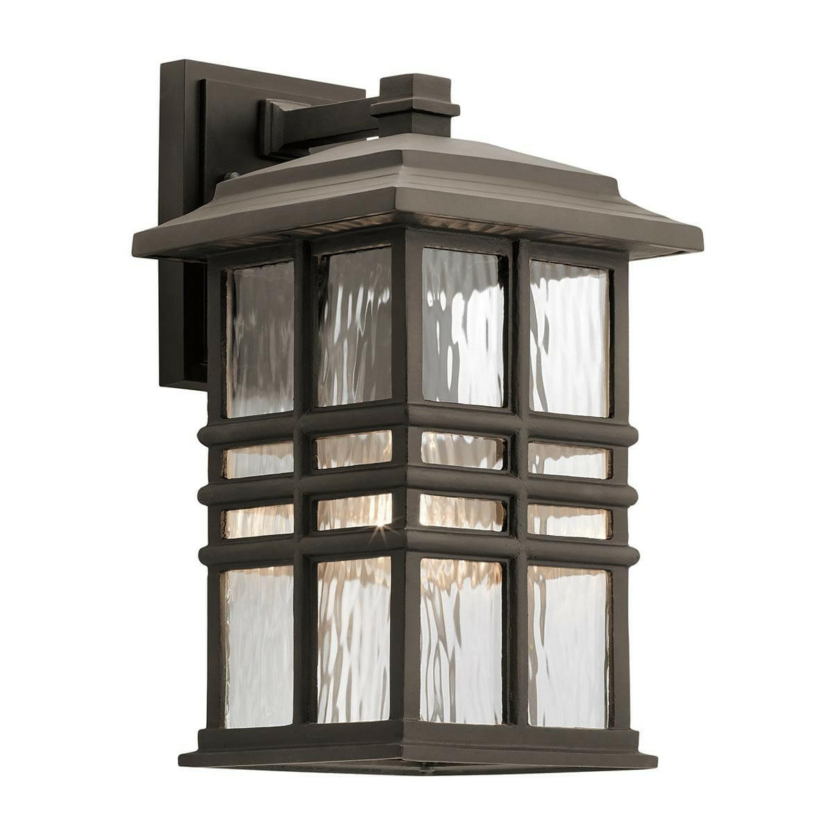 Beacon Square 1 Light Wall Lantern - Medium - Olde Bronze.