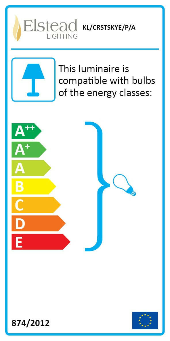 Crystal Skye 6 Light Pendant.