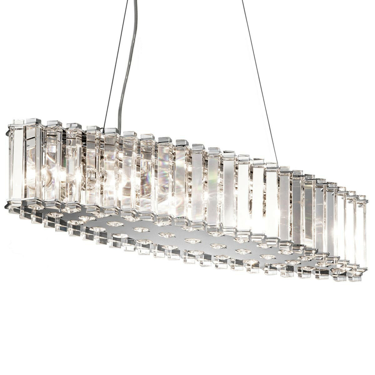 Kichler Lighting Crystal Skye 8 Light Island Chandelier House of Isabella UK