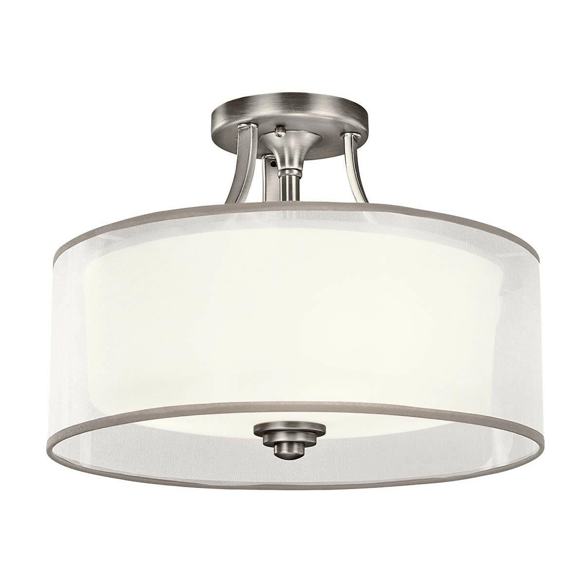 Lacey 3 Light Semi-Flush Mount – Antique Pewter.