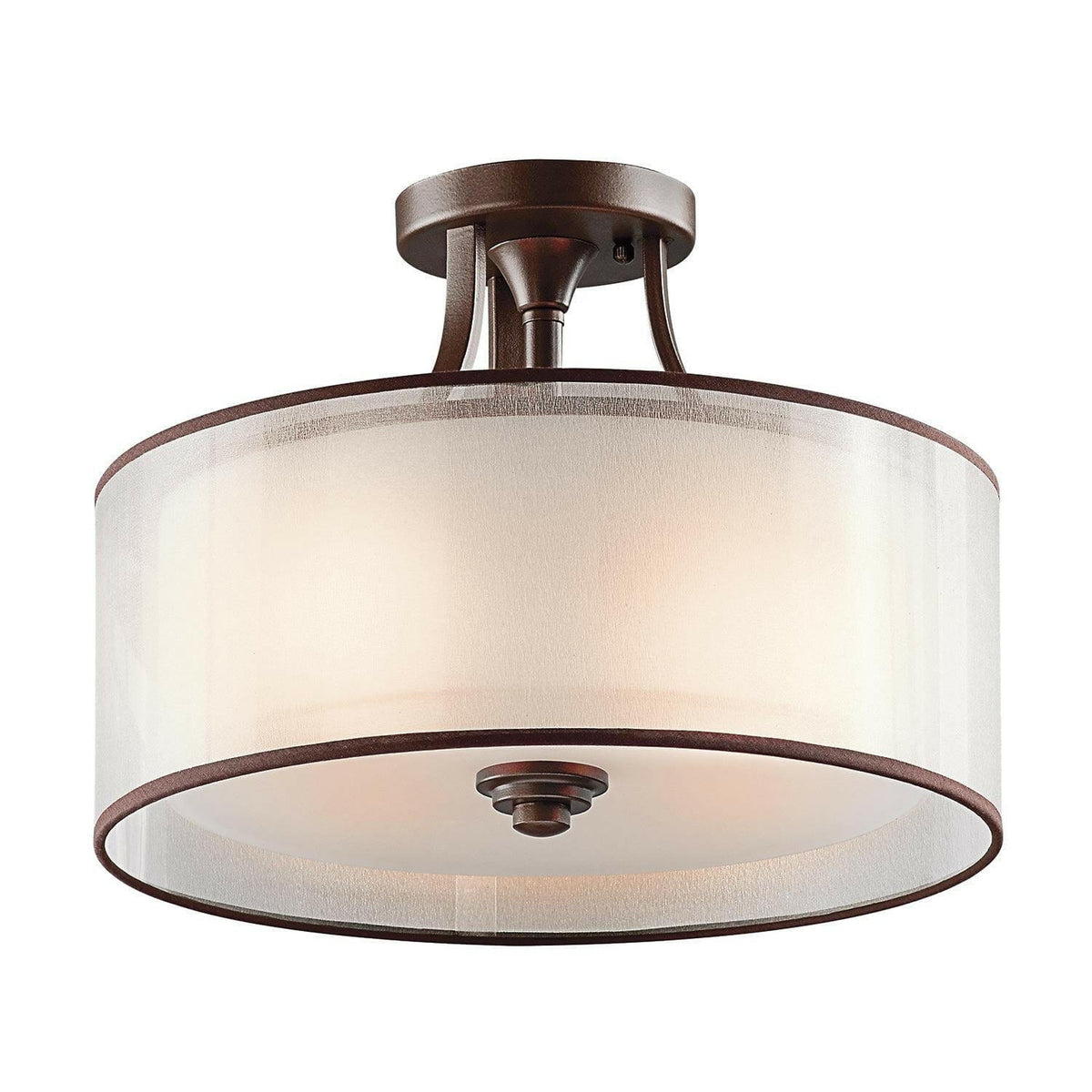 Lacey 3 Light Small Semi-Flush Mount.