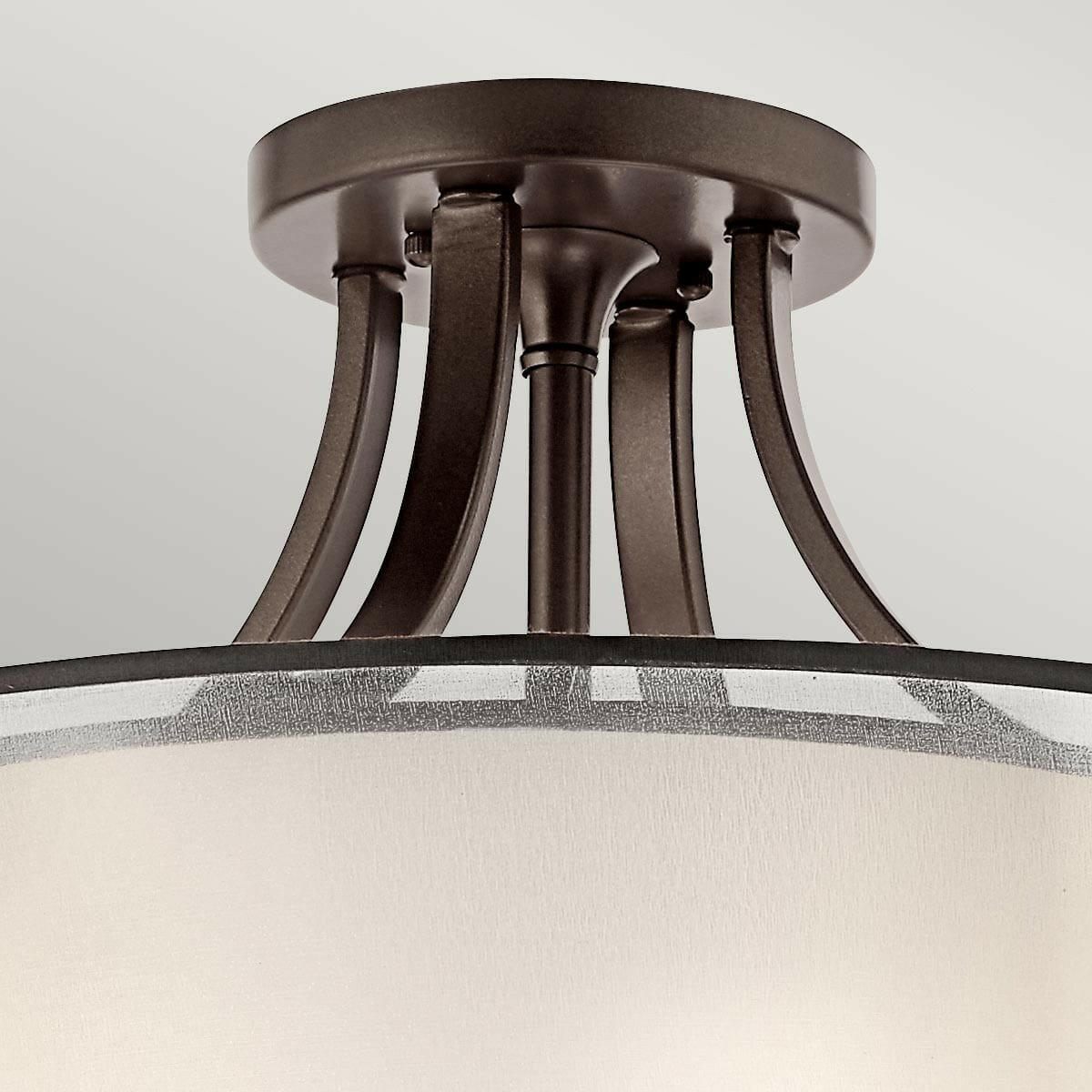 Kichler Lighting Lacey 4 Light Semi-Flush Mount – Mission Bronze House of Isabella UK