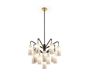 Liang & Eimil Lighting Amatti Chandelier - Alabaster & Black House of Isabella UK