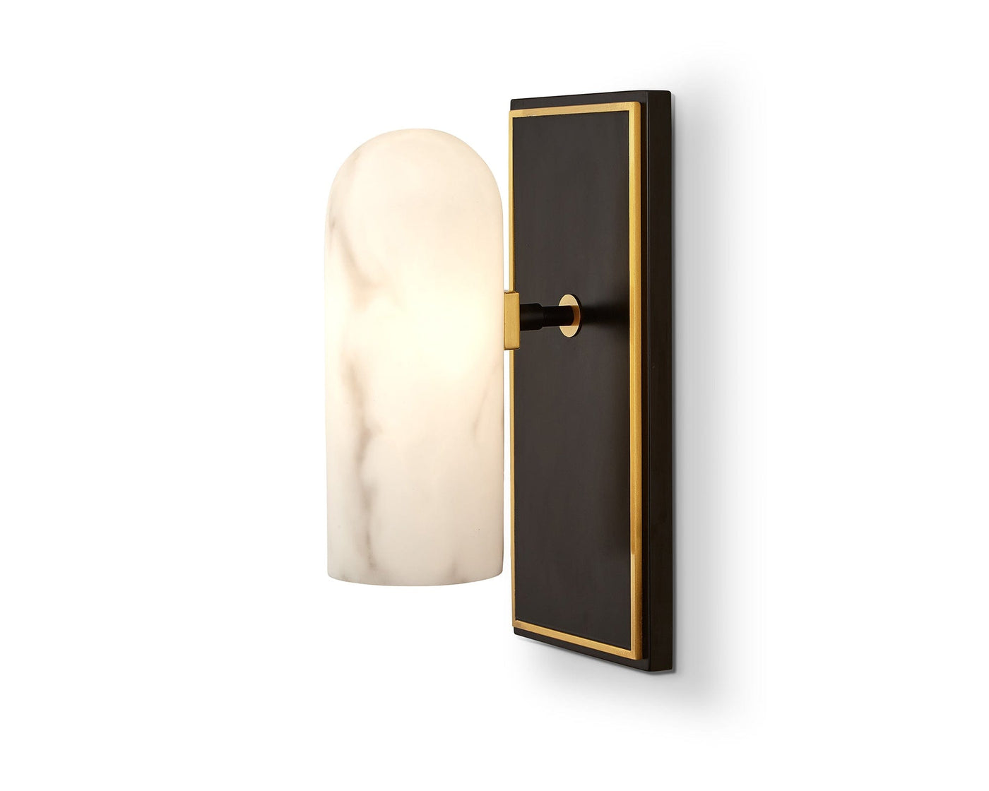 Liang & Eimil Lighting Amatti Wall Light - Alabaster, Black, Brass House of Isabella UK