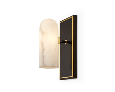 Liang & Eimil Lighting Amatti Wall Light - Alabaster, Black, Brass House of Isabella UK