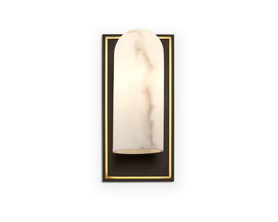 Liang & Eimil Lighting Amatti Wall Light - Alabaster, Black, Brass House of Isabella UK