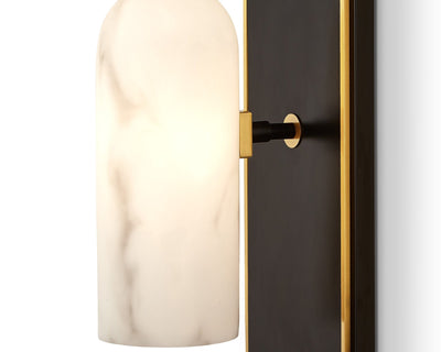 Liang & Eimil Lighting Amatti Wall Light - Alabaster, Black, Brass House of Isabella UK