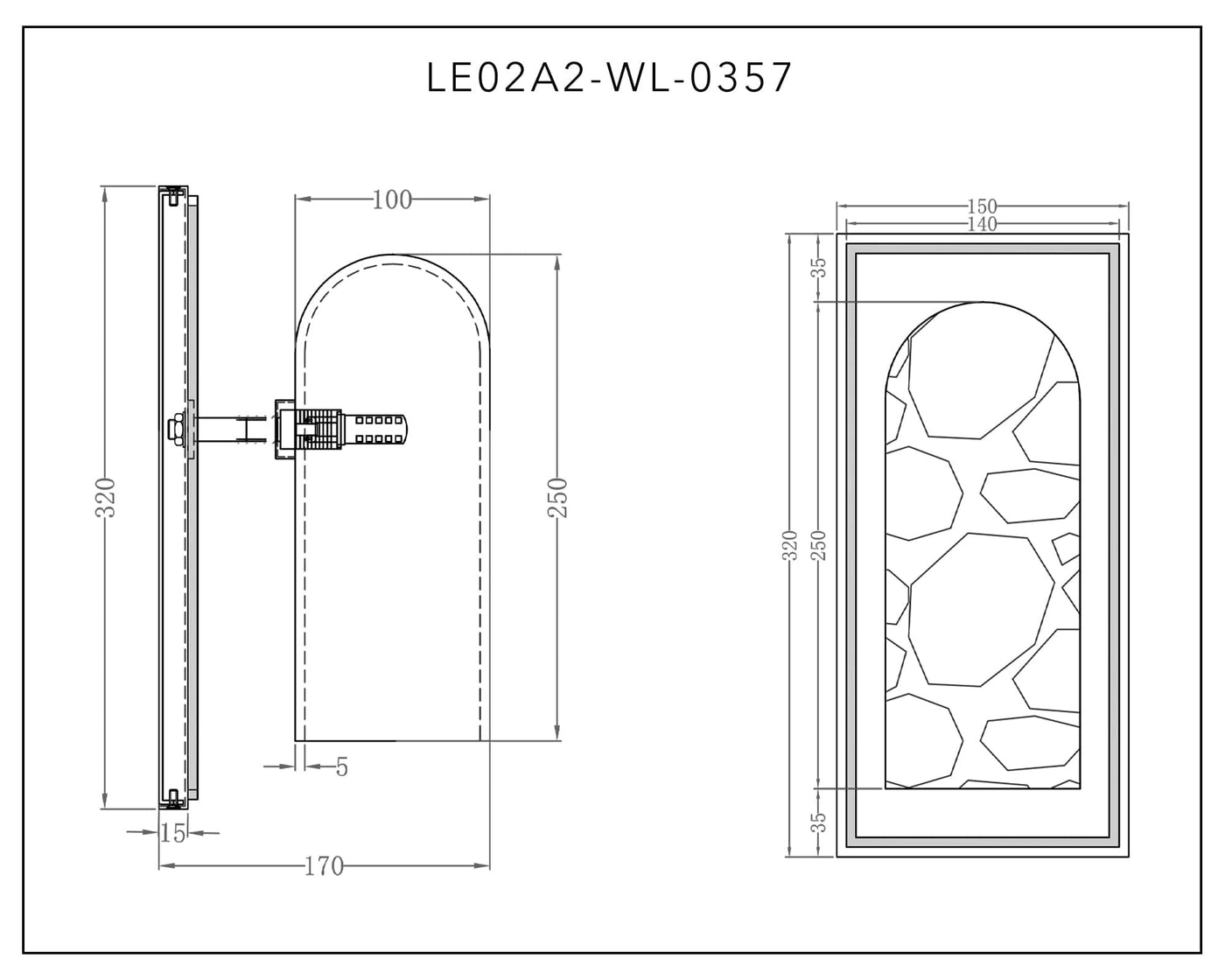 Liang & Eimil Lighting Amatti Wall Light - Alabaster, Black, Brass House of Isabella UK