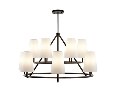 Liang & Eimil Lighting Gildan Chandelier - White & Black House of Isabella UK