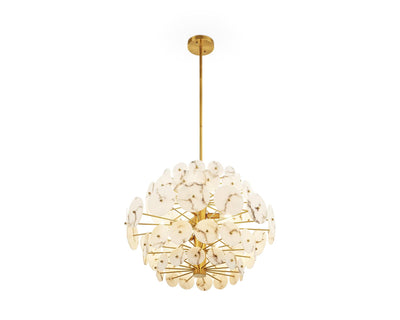 Liang & Eimil Lighting Momo Chandelier - Antique Brass & Alabaster House of Isabella UK