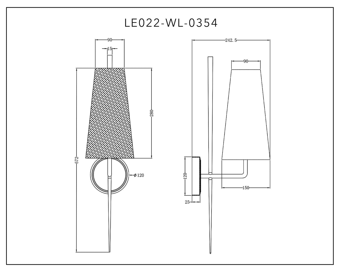 Liang & Eimil Lighting Serpa Wall Light - White, Black & Brass House of Isabella UK