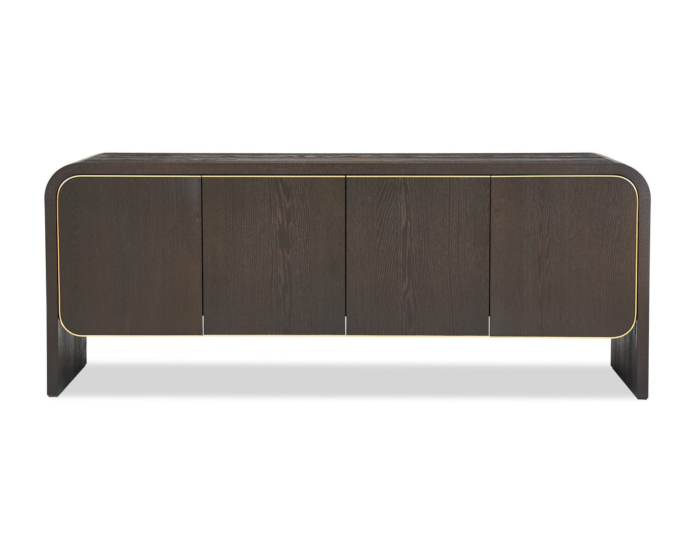 Liang & Eimil Living Walter Sideboard - Dark Grey Oak & Brass House of Isabella UK