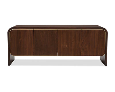 Liang & Eimil Living Walter Sideboard - Natural Walnut & Brass House of Isabella UK