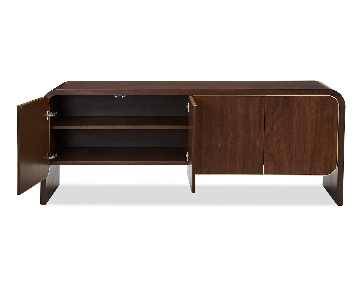 Liang & Eimil Living Walter Sideboard - Natural Walnut & Brass House of Isabella UK