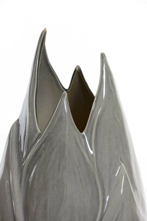 Light & Living Accessories Vase deco 31x30x63,5 cm TULIPAN ceramics grey+brown House of Isabella UK