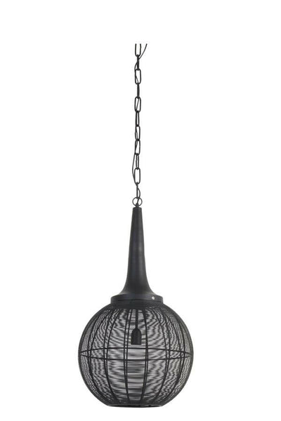 Light & Living Lighting Adrienne Hanging lamp 40x76 cm - black House of Isabella UK