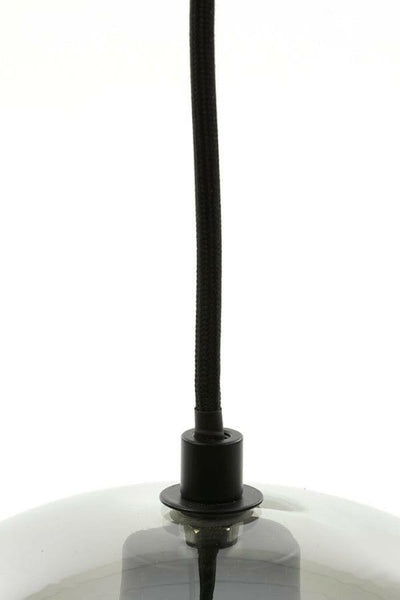 Light & Living Lighting Hanging lamp 10L 124x35x120 cm SUBAR matt black+smoked glass House of Isabella UK