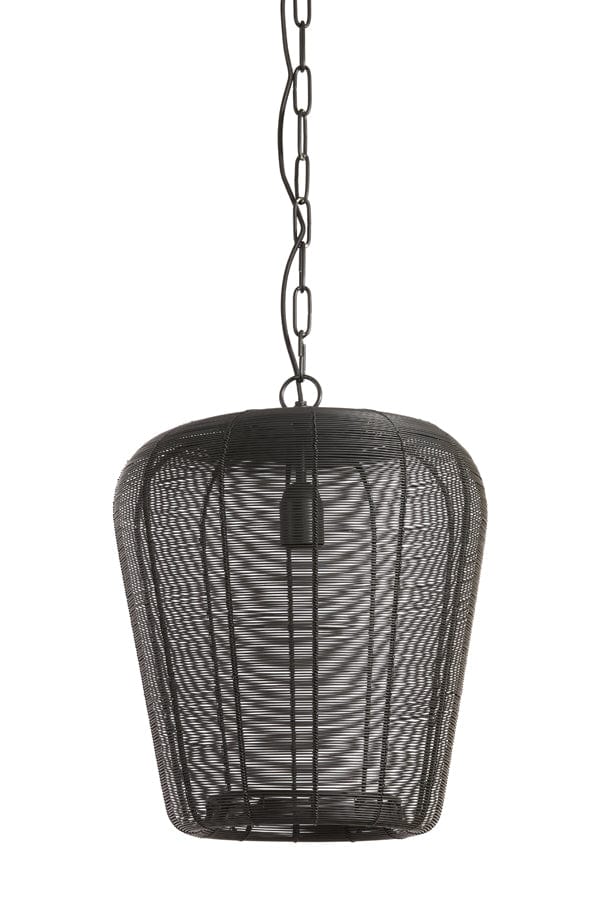 Light & Living Lighting Hanging lamp 31x37 cm ADETA matt black House of Isabella UK