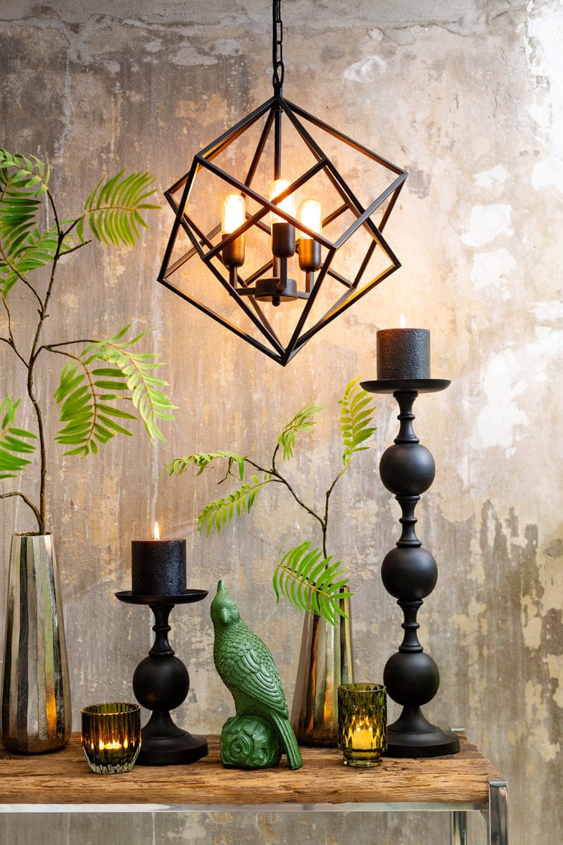 Light & Living Lighting Hanging lamp 3L 46x56 cm DRIZELLA matt black House of Isabella UK