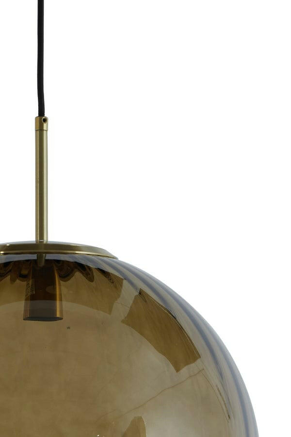 Light & Living Lighting Hanging lamp 40 cm MAGDALA glass brown+gold House of Isabella UK