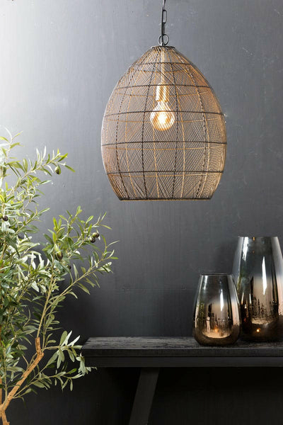 Light & Living Lighting Hanging lamp 40x53 cm MEYA black-gold House of Isabella UK