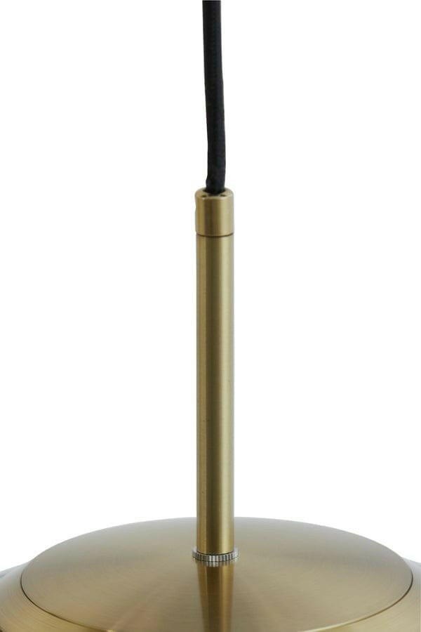 Light & Living Lighting Hanging lamp 48 cm MAGDALA glass light grey+gold House of Isabella UK