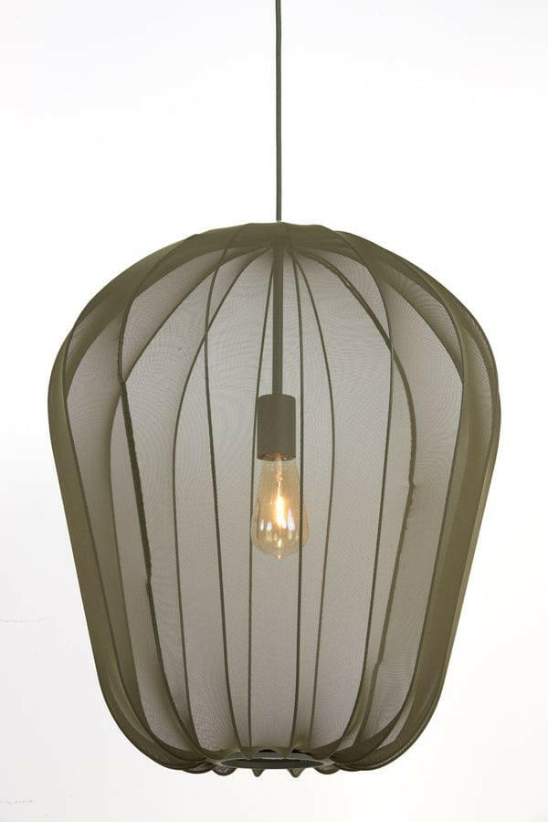 Light & Living Lighting Hanging lamp 50x60 cm PLUMERIA dark green House of Isabella UK